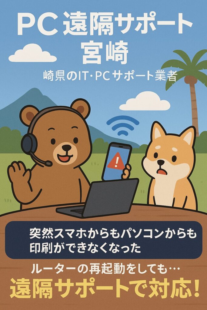 PC遠隔サポート宮崎　宮崎県のIT/PCサポート業者です。